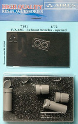 F/A-18C Hornet Exhaust Nozzles Open (For FJM) 1/72 Aires