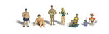 Scenic Accents Sun Bathers HO Scale Woodland Scenics