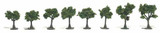 Medium Green Ready-Made Trees 3/4" -1 1/4" Woodland Scenics