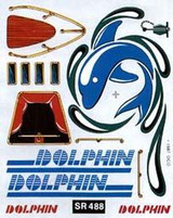 Sail Boat Racer Dry Transfer "Dolphin" Woodland Scenics