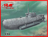 U-Boat Type XXVIIB Seehund (Early) WWII German Midget Submarine 1/72 ICM Models