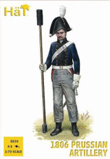 Napoleonic 1806 Prussian Artillery (16 Figures & 4 Cannons) 1/72 Hat