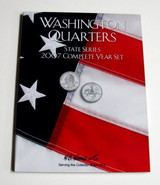 2007 Complete Year Washington State Quarters Cardboard Coin Folder