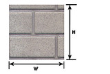 1/12 Cement Block Plastic Pattern Sheet (1) Plastruct Supplies