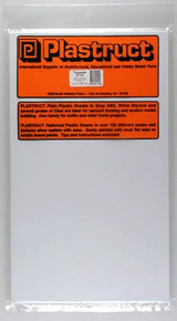 .020 White Styrene Plain Sheets (7) Plastruct Supplies