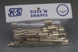 Sizes & Shapes Small & Large Metal Pieces (Approx. 1lb. Bag) K&S Engineering