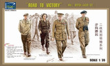 Road to Victory WWII British Leaders Figure Set (4) 1/35 Riich