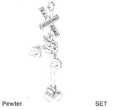 Grade Crossing Signal Set HO Details West