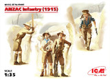 ANZAC Infantry with Weapons & Equipment 1915 1/35 ICM Models