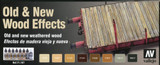 Old & New Wood Effects Model Air Paint Set Vallejo