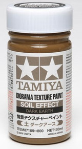 Diorama Texture Soil Effect Dark Earth Paint (100ml Bottle) Tamiya