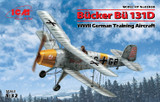 Bucker Bu 131D WWII German Training Aircraft 1/32 ICM Models