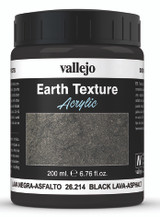 Black Lava Earth Texture Effect 200ml Bottle Vallejo Paint
