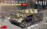 WWII PzBeobWg IV Ausf J Late/Last Production Tank w/5 Crew (2 in 1) 1/35 Miniart