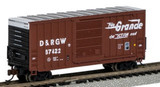 Hi-Cube Boxcar Rio Grande #67422 (Brown) N Scale Bachmann Trains