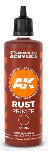 Rust Acrylic Primer 100ml Bottle AK Interactive
