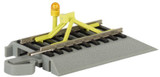 Track-Powered Flashing LED Bumper w/Nickel Silver Rails on Gray Roadbed N Scale Bachmann