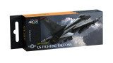 US Fighting Falcons Aircraft Enamel Paint Set (6 Colors) 10ml Bottles Arcus Hobby Colors