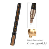 Super Metallic Champagne Gold Dual Tip Acrylic Paint Marker DSPIAE