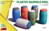 Plastic Barrels 200L (6) 1/24 MiniArt