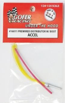 Accel Prewired Distributor w/Aluminum Plug Boot Material 1/24-1/25 Gofer Racing Decals