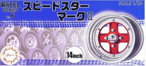 SSR Mark II 14" Tire & Wheel Set 1/24 Fujimi