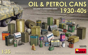 Oil & Petrol Cans 1930-40s (36) 1/35 Miniart