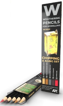 Weathering Pencils: Chipping & Aging Set (5 Colors) AK Interactive