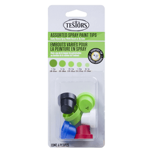 Assorted Spray Paint Nozzle Tips (6) Testors