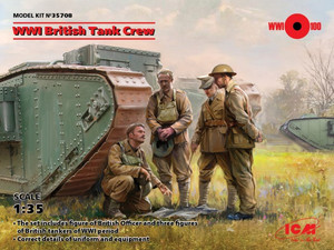 WWI British Tank Crew (4) 1/35 ICM Models
