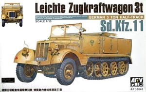 German SdKfz 11 3-Ton Halftrack 1/35 AFV Club