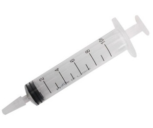 10ml Small Multi-Use Straight Tip Syringes (6) Enkay