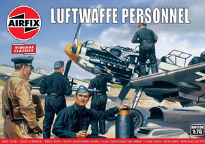 WWII Luftwaffe Personnel Figure Set (48) 1/76 Airfix