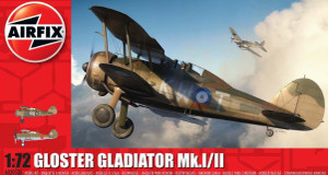 Gloster Gladiator Mk I/II BiPlane Fighter 1/72 Airfix