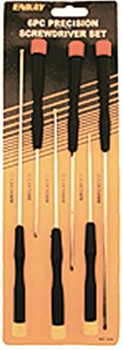 6pc Assorted X-Long Precision Screwdriver Set (Cd) Enkay