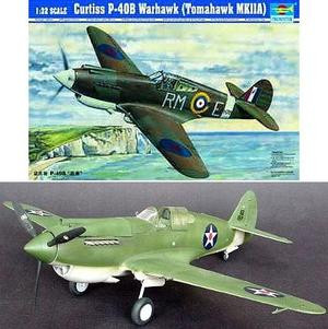 P-40B Warhawk (Tomahawk MkIIa) Aircraft 1/32 Trumpeter