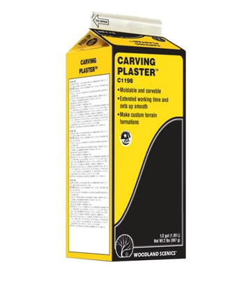 Create Durable Shell for Model Terrain with Plaster Cloth  Plaster Cloth  creates a durable hard shell over an understructure. It can be used to fill  seams or gaps around rocks, tunnels