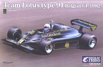 1982 Lotus Type 91 Team Lotus F1 British Grand Prix Race Car 1/20