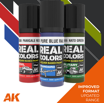 NEW Real Colors Acrylic Lacquer Paint 17 ml AK Interactive
