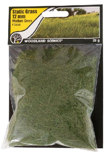 Static Grass Flock 12mm - Light Green - 280 ml - Scenery Grass