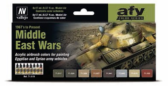 Vallejo Airbrush Paint Set - USAF Colors WWII to Present