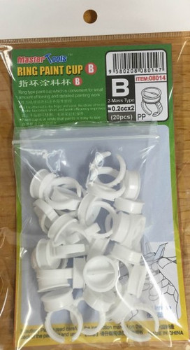 Finger Ring Type Paint Cup w/Divider (20) Trumpeter