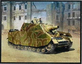 German SdKfz 166 Sturmpanzer IV Brummbar Late Production Assault Tank 1 ...