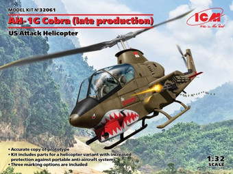 US Army AH-1G Arctic Cobra Helicopter 1/32 ICM Models