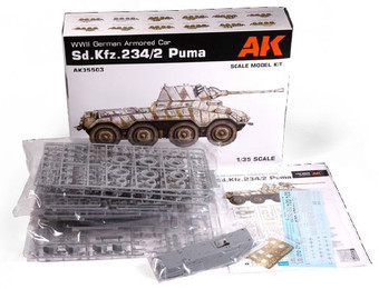 SdKfz 234/2 Puma Armored Vehicle 1/35 Italeri