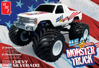 USA-1 Chevy Silverado Monster Truck 1/25 AMT Models