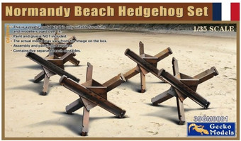 Normandy Beach Log Ramps Set (5) 1/35 Gecko Models