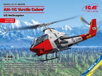 US Army AH-1G Arctic Cobra Helicopter 1/32 ICM Models