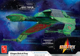Star Trek The Search For Spock Klingon Bird of Prey 1/350 AMT Models