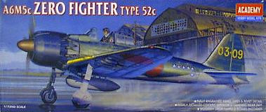 A6M5c Zero Fighter Type 52c 1/72 Academy